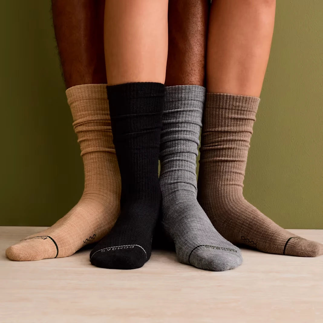 Men's Merino Wool Blend Modern Rib Calf Sock 8-Pack - US 8436