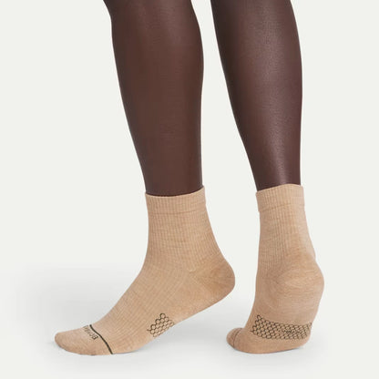 Men's Merino Wool Blend Modern Rib Quarter Sock 4-Pack - US 7769