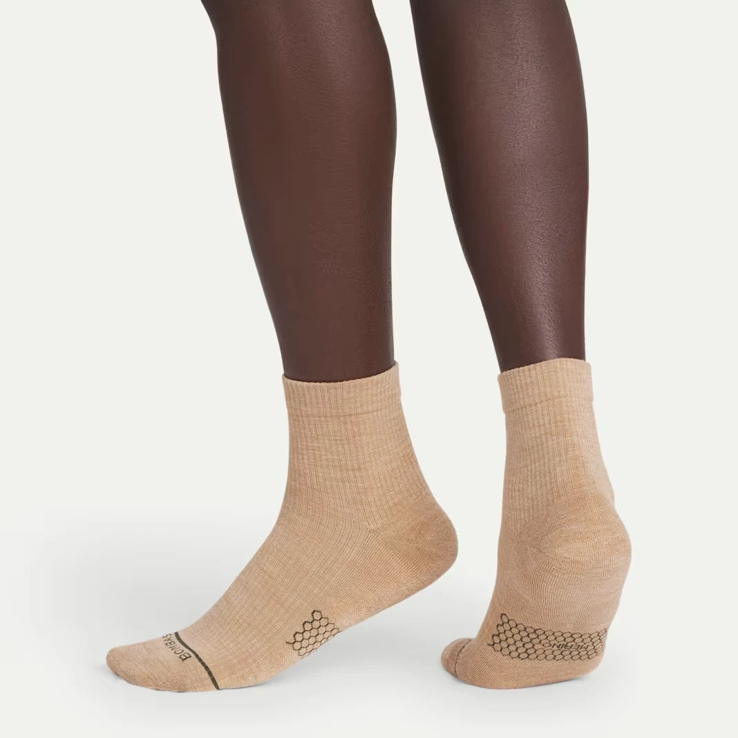 Men's Merino Wool Blend Modern Rib Quarter Sock 8-Pack - US 4188