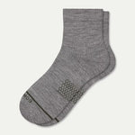 Men's Merino Wool Blend Modern Rib Quarter Socks - US 5974