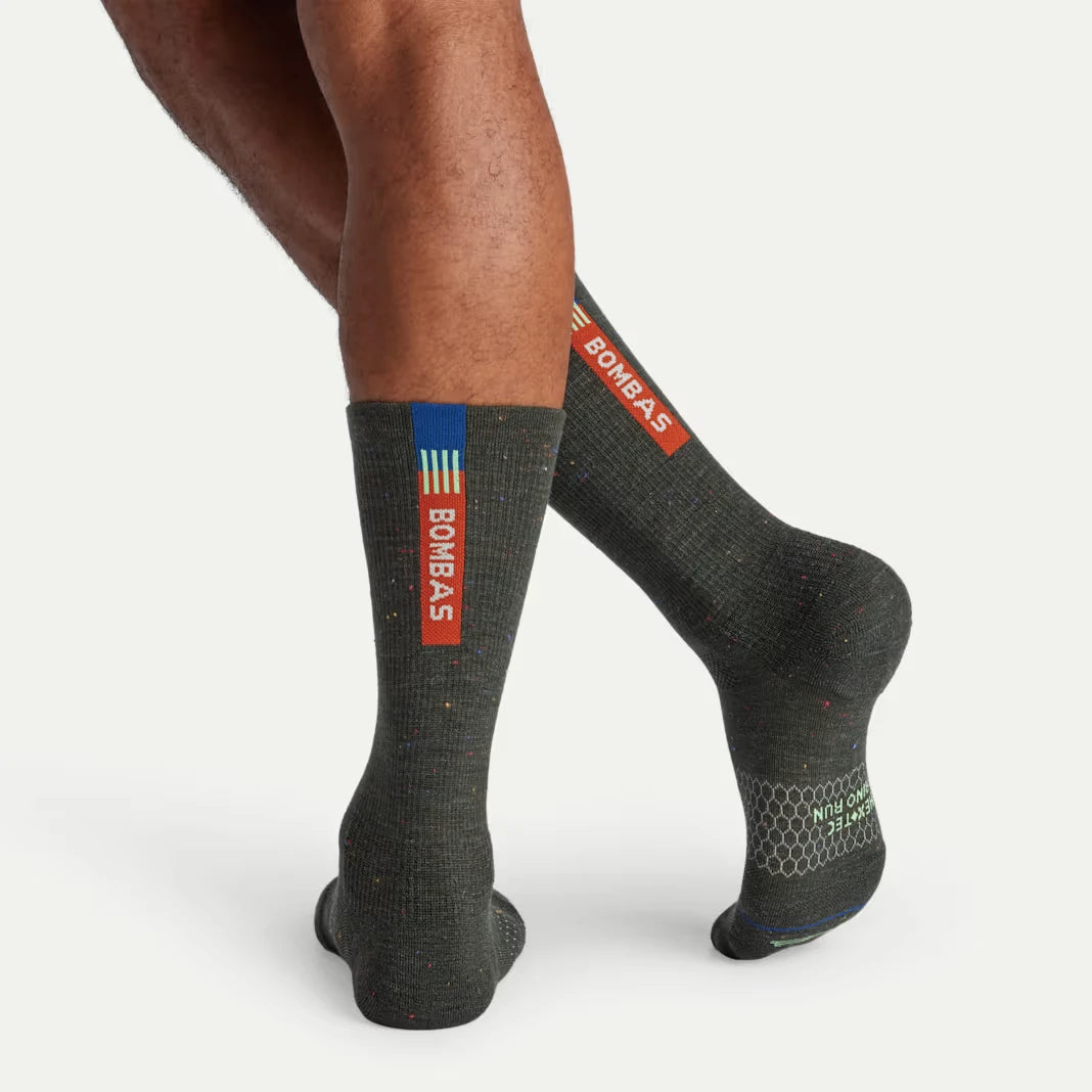 Men's Merino Wool Blend Run Calf Sock 3-Pack - US 7617