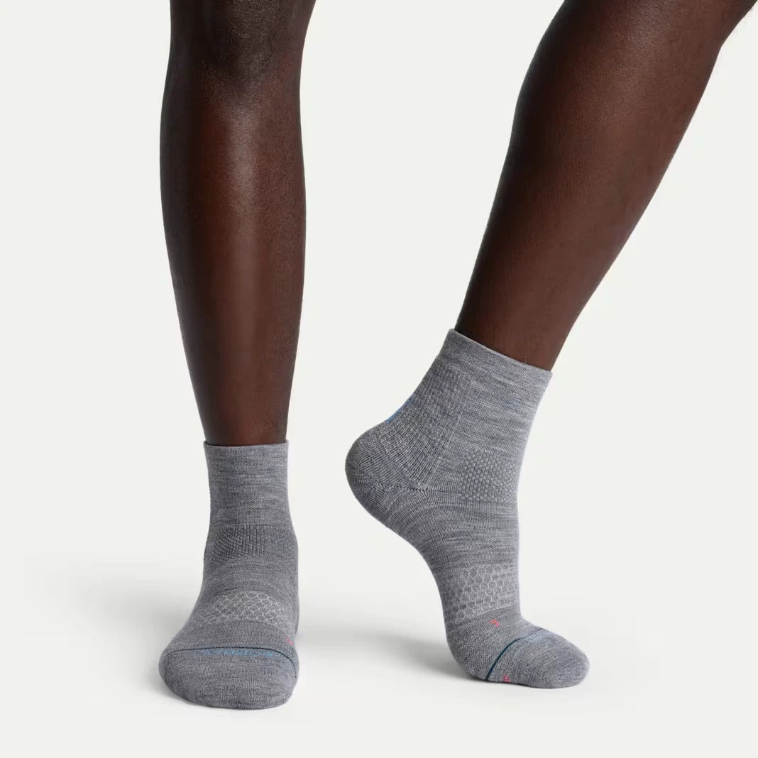 Men's Merino Wool Blend Run Quarter Sock 6-Pack - US 7515
