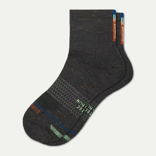 Men's Merino Wool Blend Run Quarter Socks - US 7534