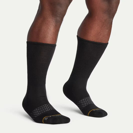 Men's Merino Wool Blend Wide Calf Socks - US 7415