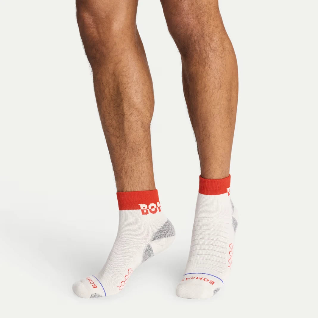 Men's Merino Wool Blend Hiking Quarter Socks - US 7925