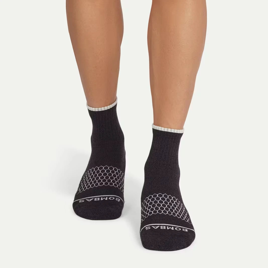 Men's Merino Wool Blend Quarter Sock 8-Pack - US 8985