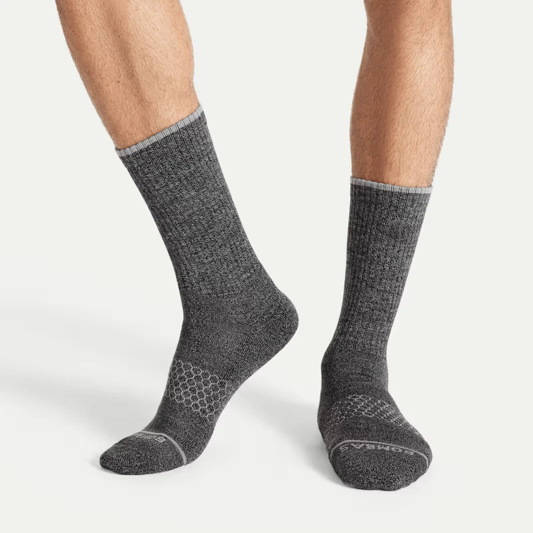 Men's Merino Wool Blend Calf Sock 4-Pack - US 8389