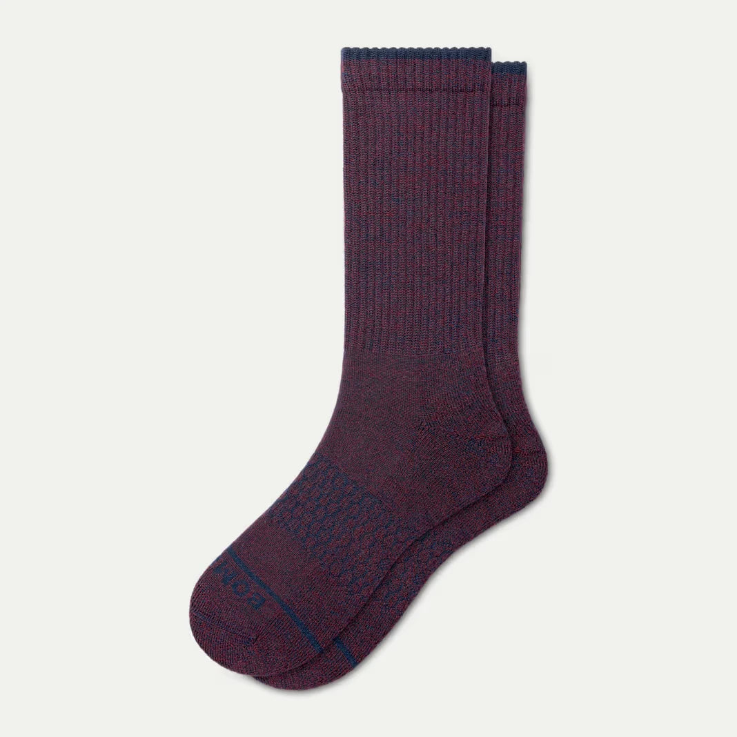 Men's Merino Wool Blend Calf Socks - US 7180