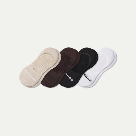 Men's Mid-Cut Cushioned No Show Sock 4-Pack - US 6746