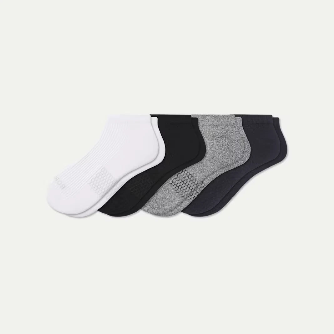 Men's Modern Rib Ankle Sock 4-Pack - US 3598