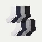 Men's Modern Rib Half Calf Sock 8-Pack - US 9365