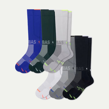Men's Sport Compression Knee High Sock 6-Pack (20-30mmHg) - US 3442
