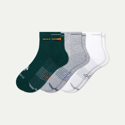 Women's Golf Quarter Sock 3-Pack - US 6495
