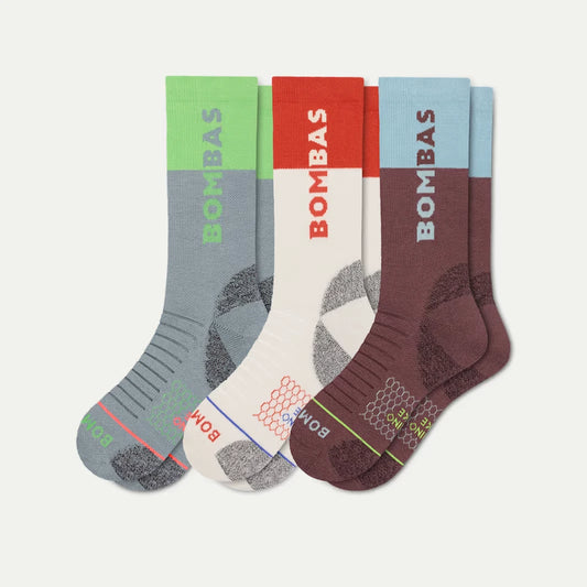 Men's Merino Wool Blend Hiking Calf Sock 3-Pack - US 5983