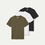 Men's Pima Cotton Slim Crew Neck T-Shirt 3-Pack - US 6823