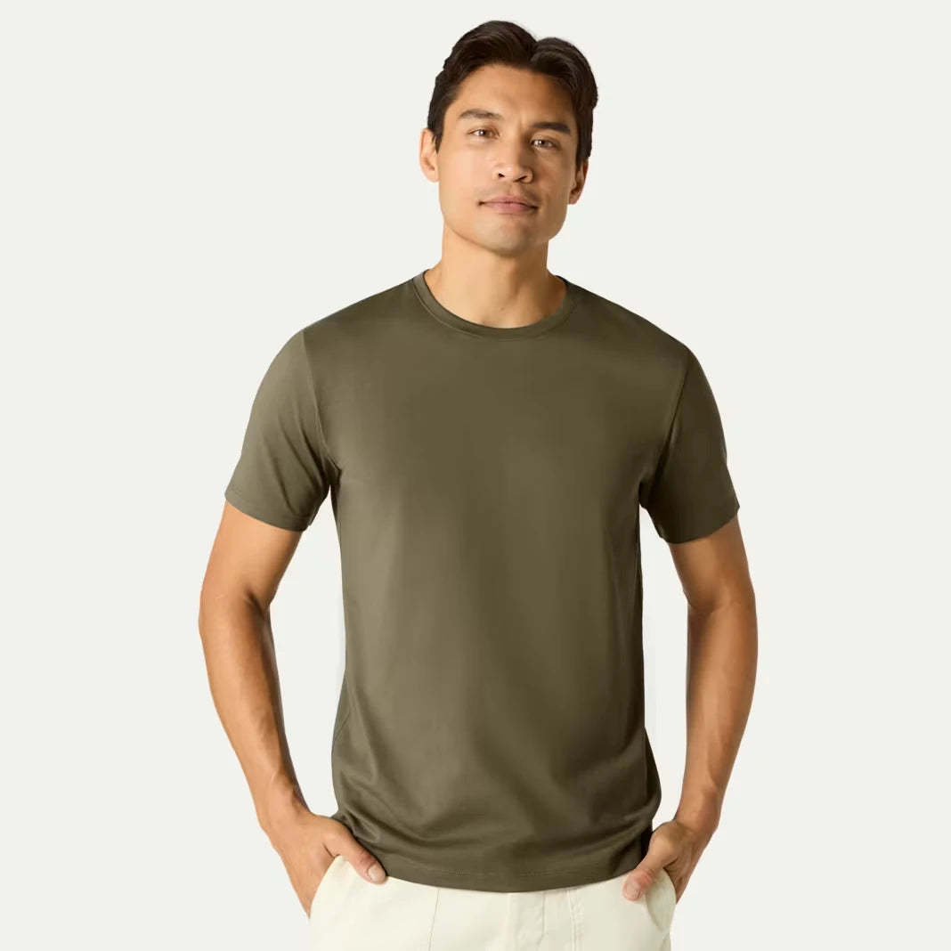 Men's Pima Cotton Slim Crew Neck T-Shirt 3-Pack - US 6823