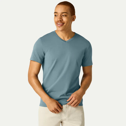 Men's Pima Cotton V-Neck T-Shirt 3-Pack - US 7808