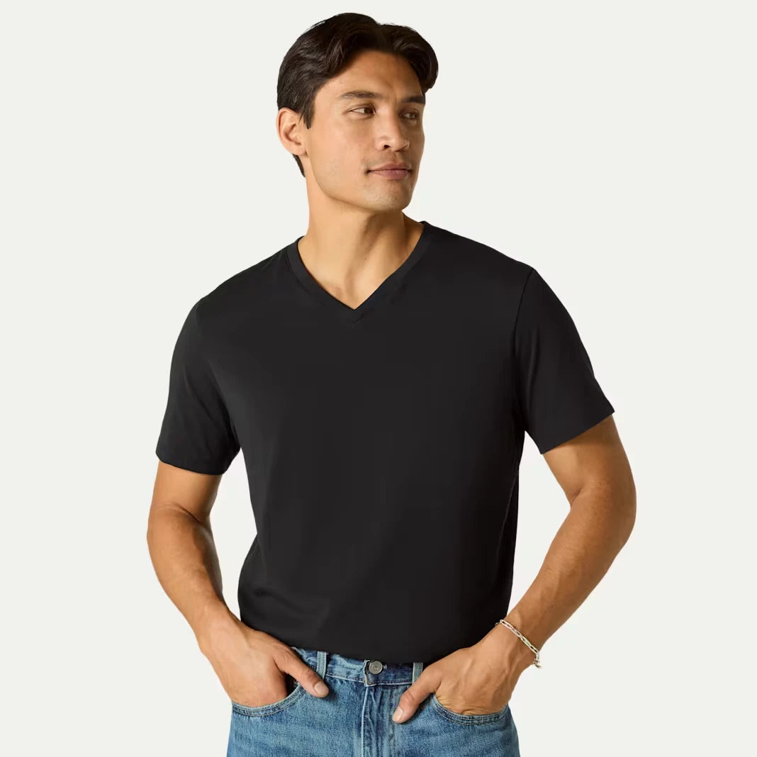 Men's Pima Cotton V-Neck T-Shirt 3-Pack - US 7808