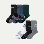 Men's Run Half Calf Sock 6-Pack - US 9583