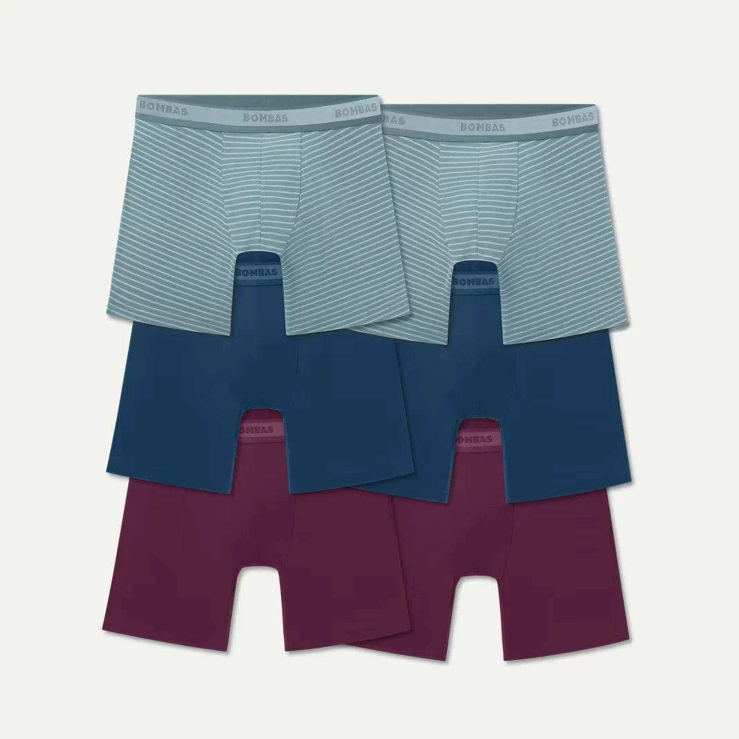 Men's Soft Flex Boxer Brief 6" 6-Pack - US 8090