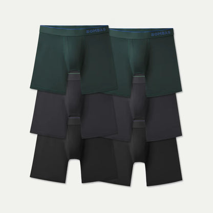 Men's Sport Flyless Boxer Brief 8" 6-Pack - US 3035
