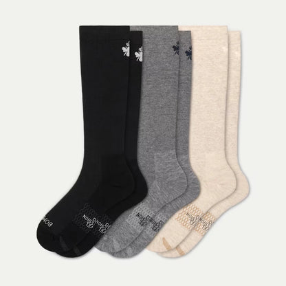 Men's Travel Compression Knee High Sock 3-Pack (15-20mmHg) - US 8859
