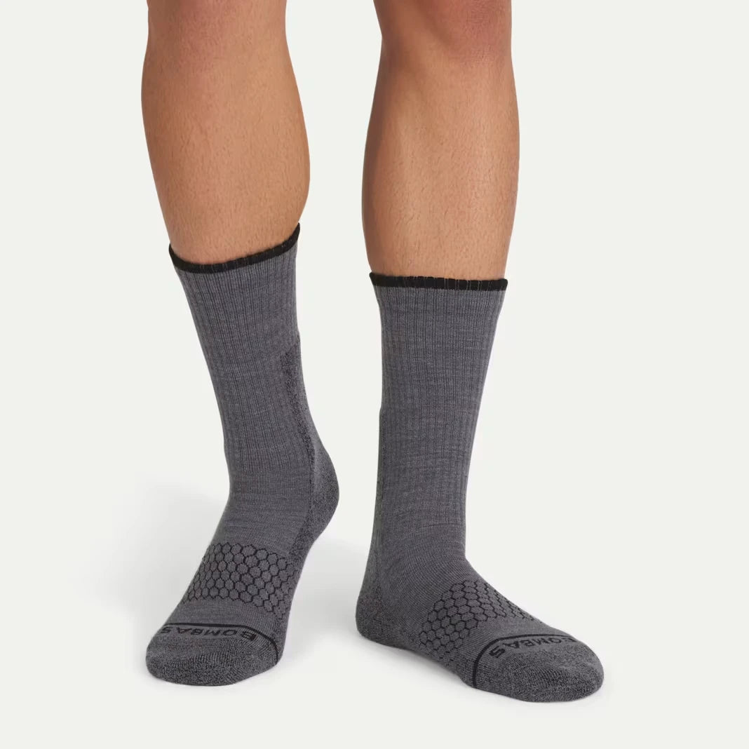 Men's Ultra Strong Merino Blend Calf Sock 8-Pack - US 0602