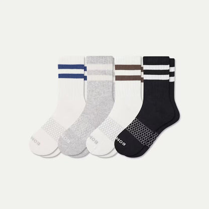 Men's Vintage Stripes Half Calf Sock 4-Pack - US 8218