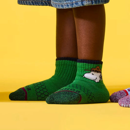 Peanuts x Bombas: Junior Gripper Calf Sock 4-Pack Gift Box - US 6395