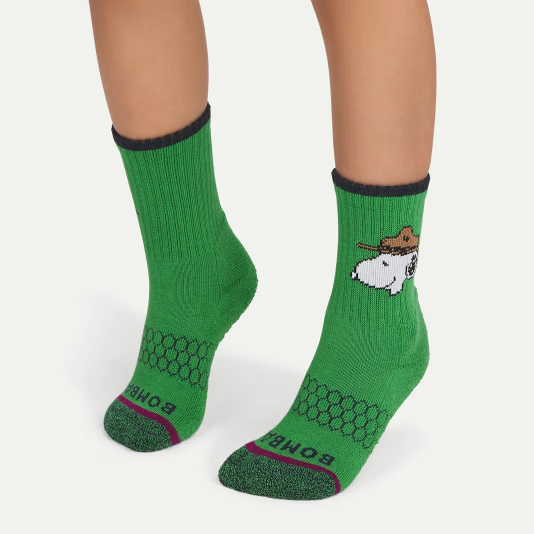 Peanuts x Bombas: Junior Gripper Calf Sock 4-Pack Gift Box - US 6395
