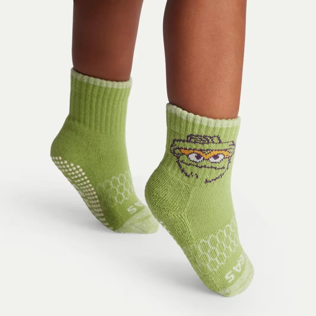 Sesame Street | Bombas Toddler Gripper Calf Sock 4-Pack Gift Box - US 5434