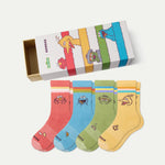 Sesame Street | Bombas Youth Calf Sock 4-Pack Gift Box - US 7811