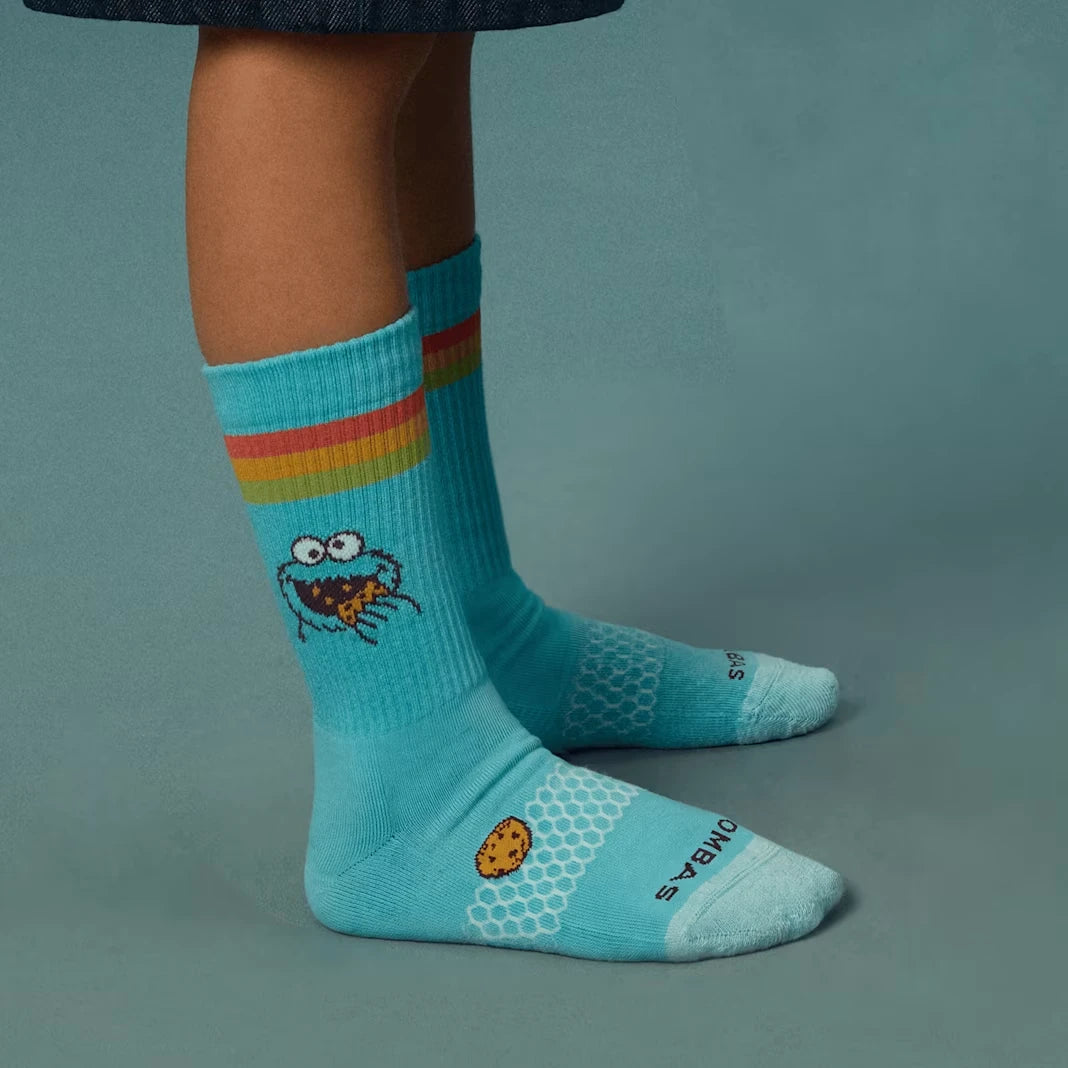Sesame Street | Bombas Youth Calf Sock 4-Pack Gift Box - US 7811