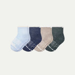 Toddler Merino Wool Blend Gripper Calf Sock 4-Pack - US 7926