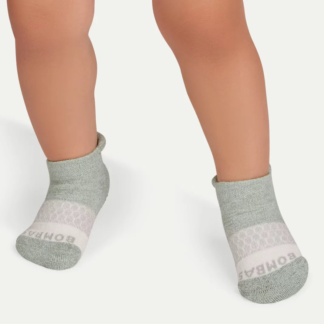 Toddler Tri-Block Gripper Ankle Sock 6-Pack - US 8512