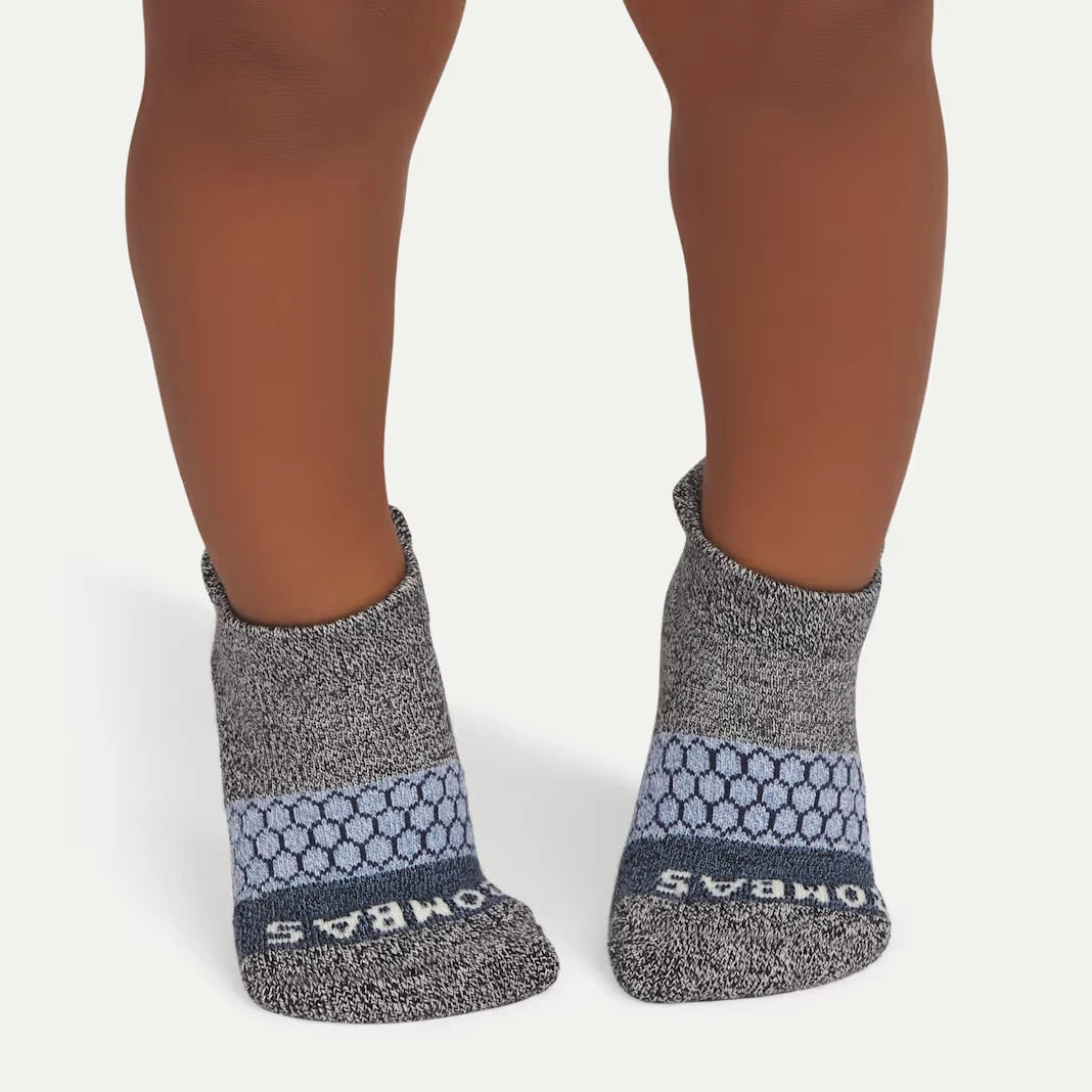 Toddler Tri-Block Gripper Ankle Sock 6-Pack - US 8512
