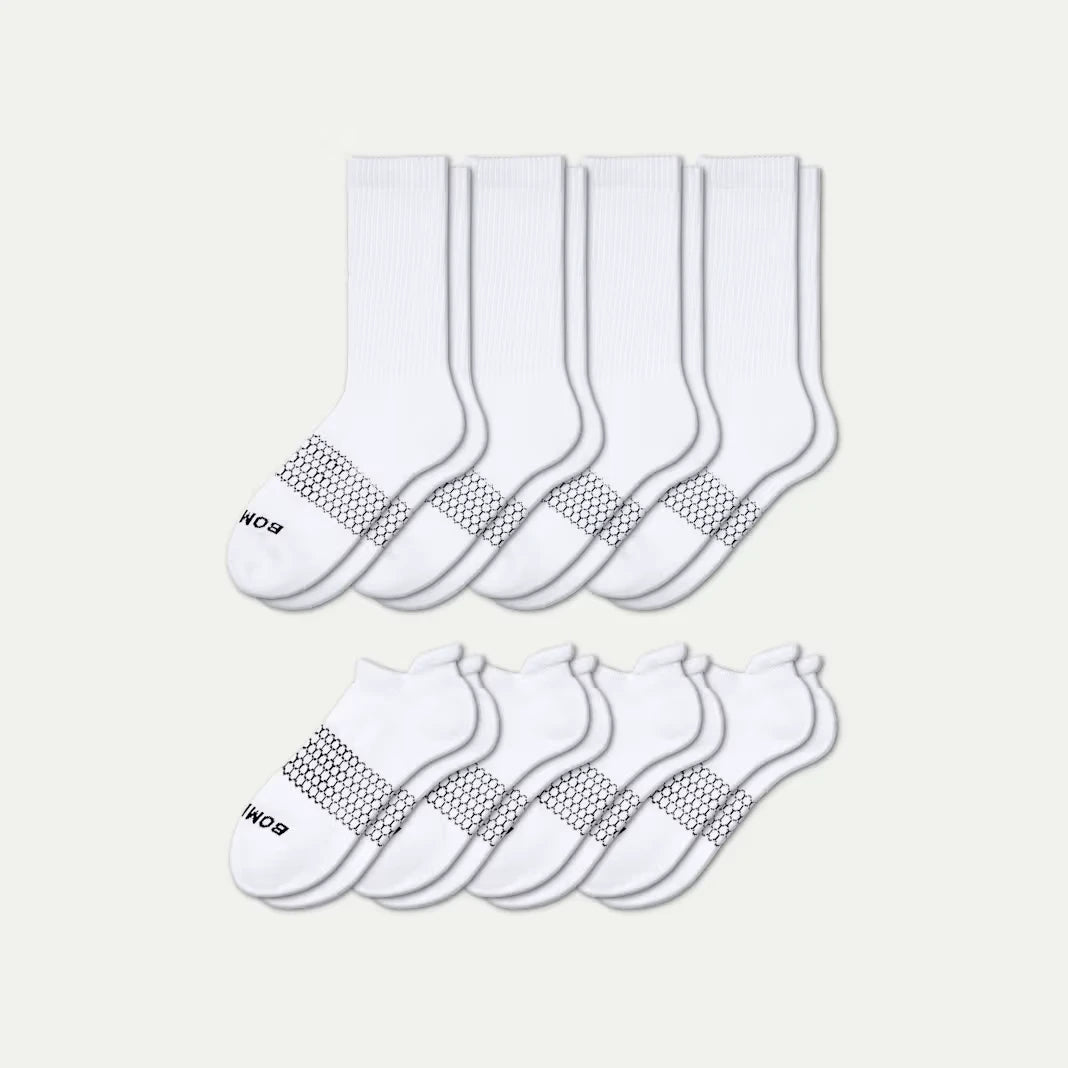 Women's Calf & Ankle Sock 8-Pack - US 4066
