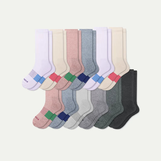 Women's Marl Calf Sock 12-Pack - US 0460