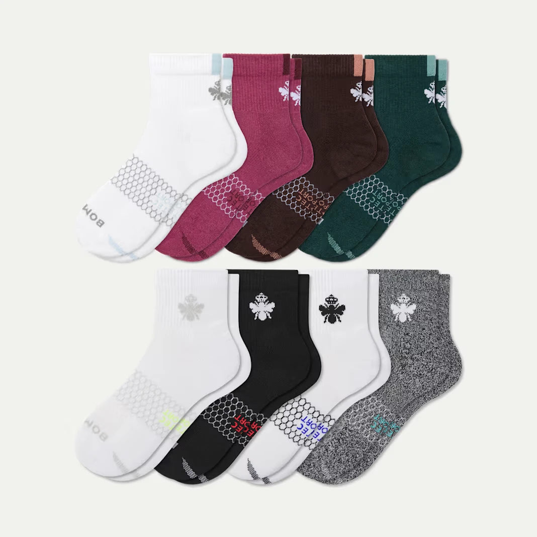 Women's All Sport Quarter Sock 8-Pack - US 2186