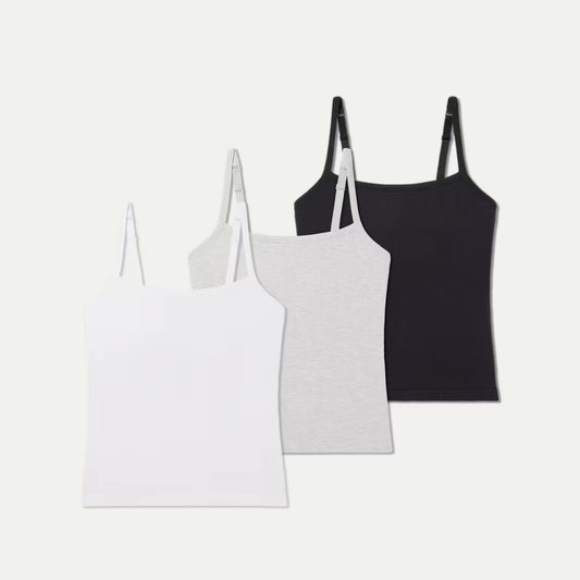 Women's Built-In Bra Seamless Cami 3-Pack - US 4145