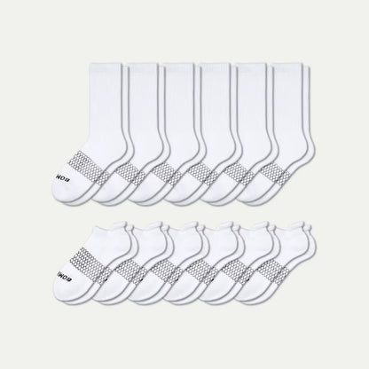 Women's Calf & Ankle Sock 12-Pack - US 0982