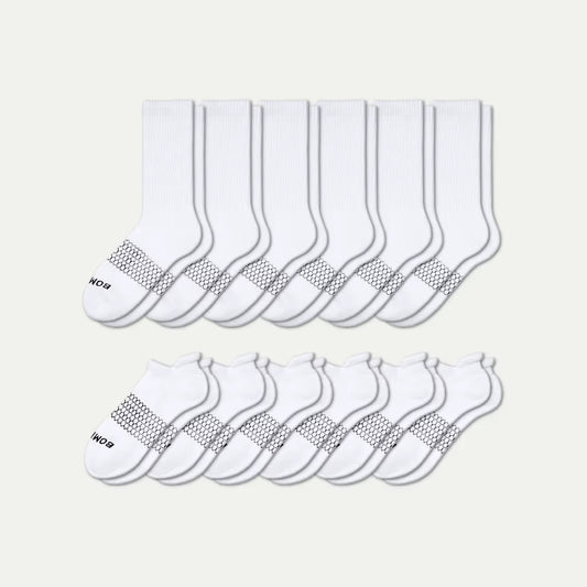 Women's Calf & Ankle Sock 12-Pack - US 0982