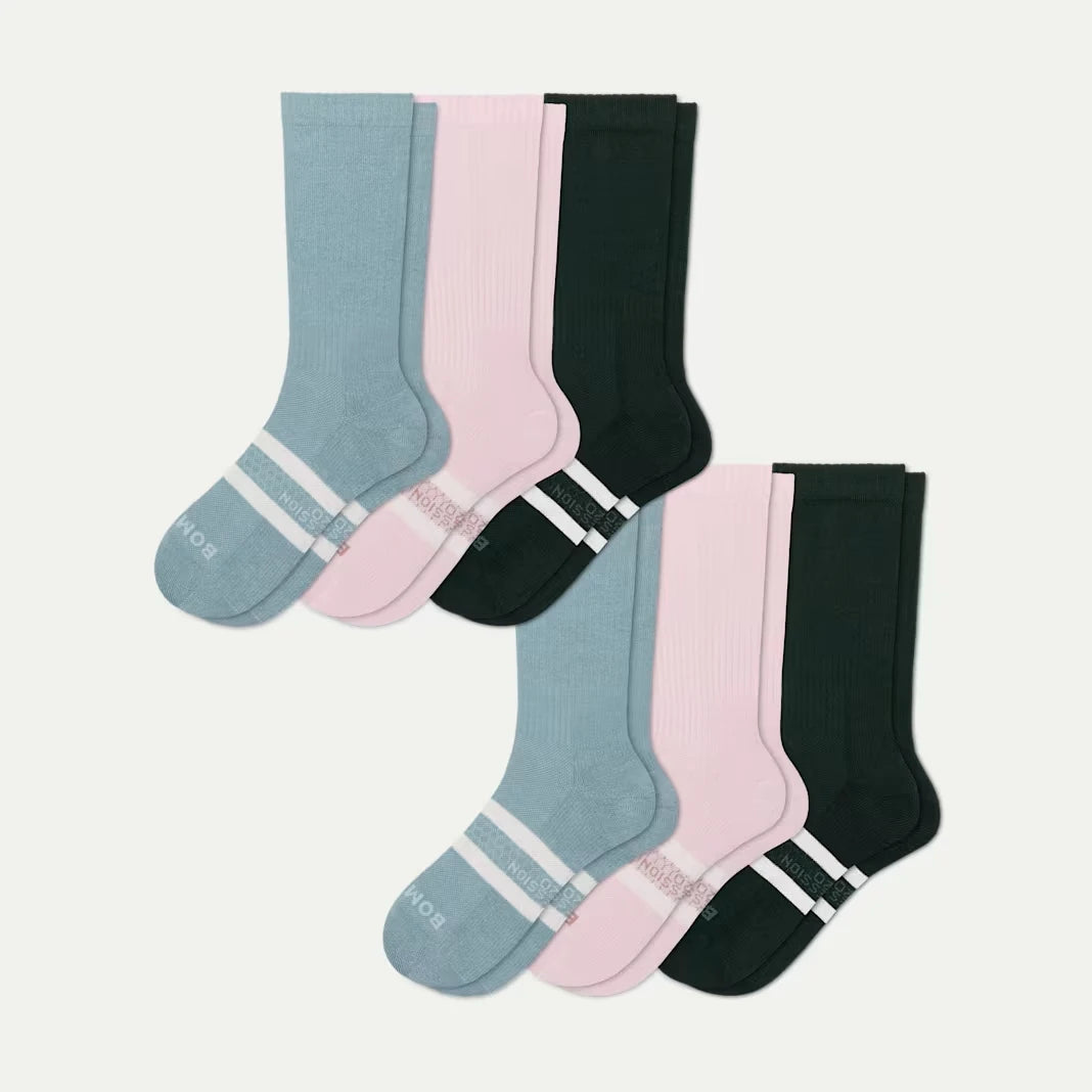 Women’s Everyday Compression Calf Sock 6-Pack (15-20mmHg) - US 9144