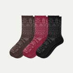 Women’s Floral Lace Half Calf Sock 3-Pack - US 0867