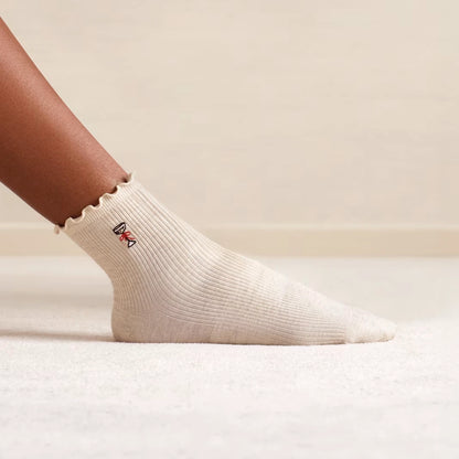 Women's Ruffle Rib Quarter Sock 4-Pack - US 0312
