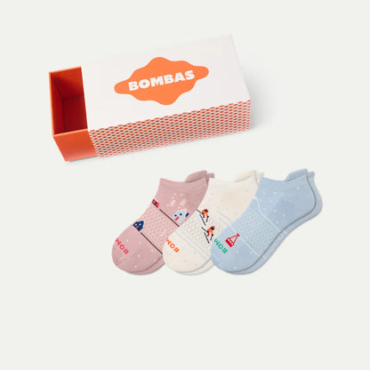 Women's Holiday Ankle Sock 3-Pack Gift Box - US 9503