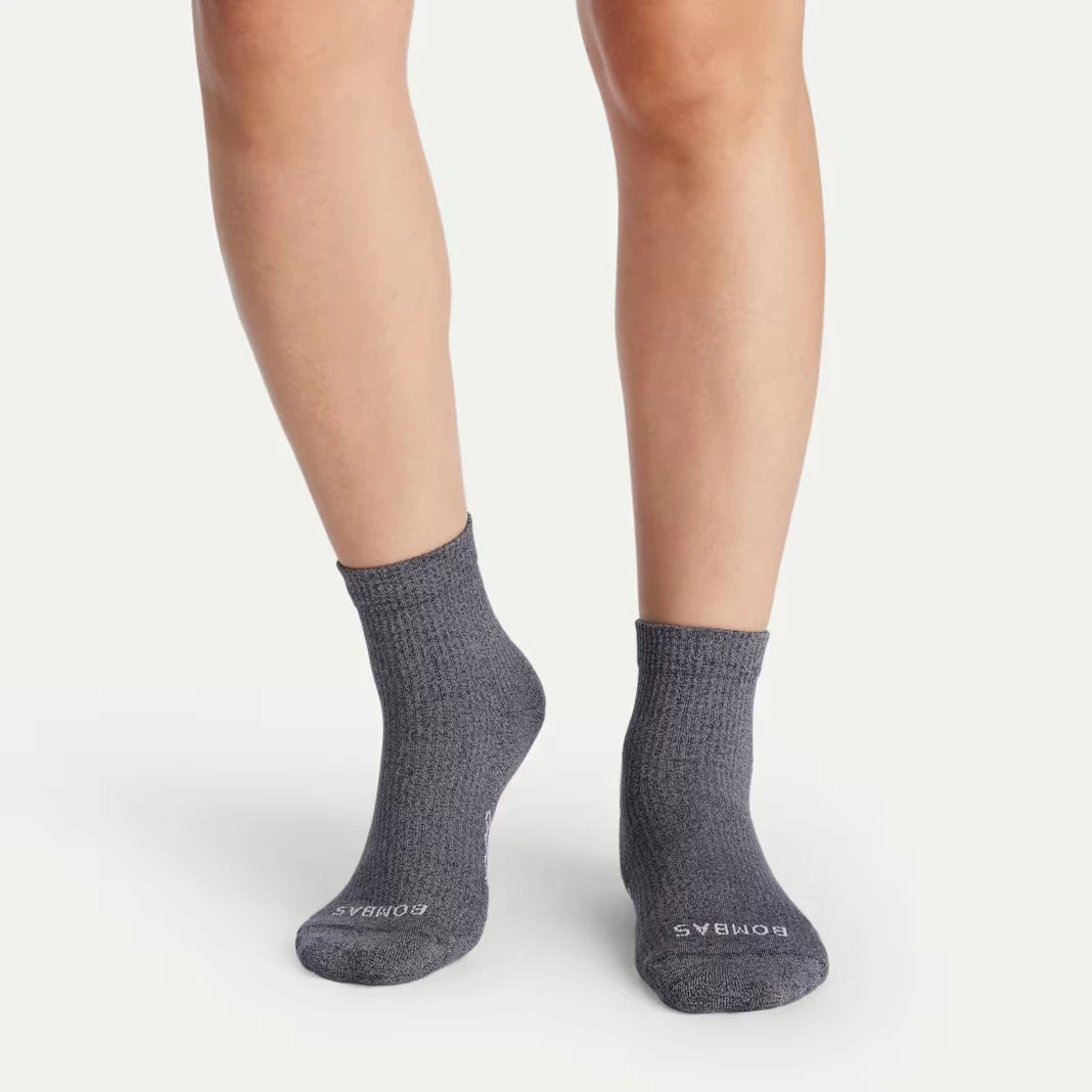 Women's Modern Rib Quarter Sock 8-Pack - US 3534