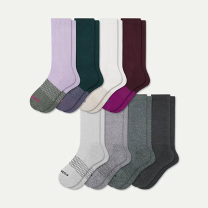 Women's Marl Calf Sock 8-Pack - US 6761