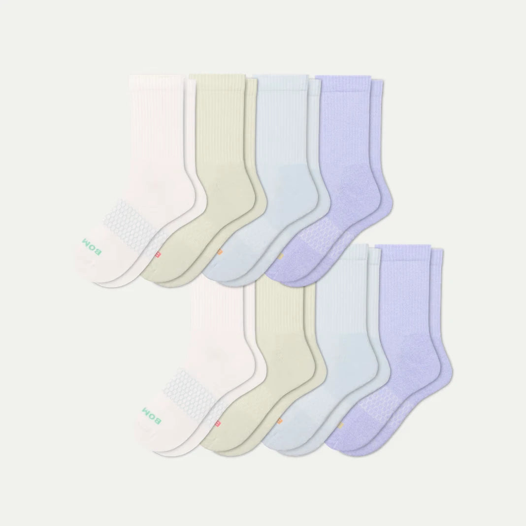Women's Marl Half Calf Sock 8-Pack - US 0559
