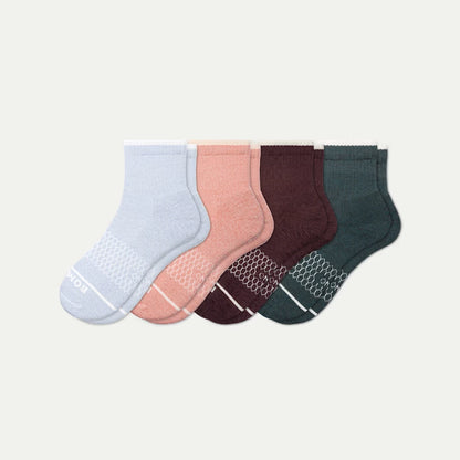 Women's Merino Wool Blend Quarter Sock 4-Pack - US 5821